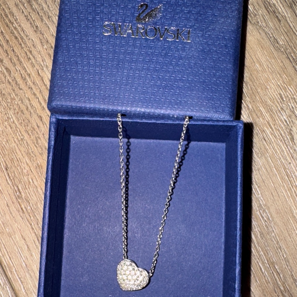 Swarovski Silver Heart Necklace